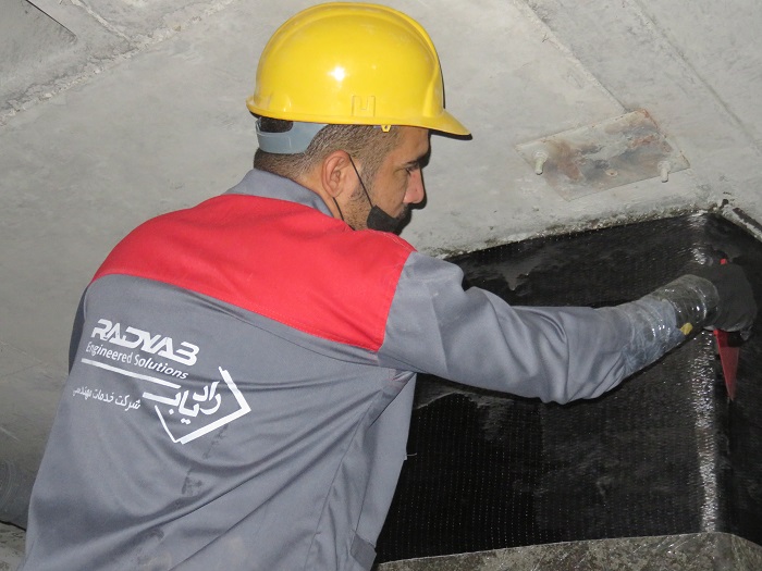 مقاوم سازی فونداسیون بتنی با استفاده از frp